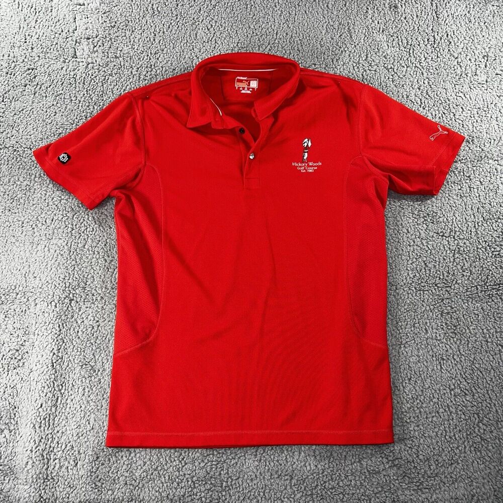 Puma Golf Polo Shirt Mens Medium Short Sleeve Cool‎ Cell